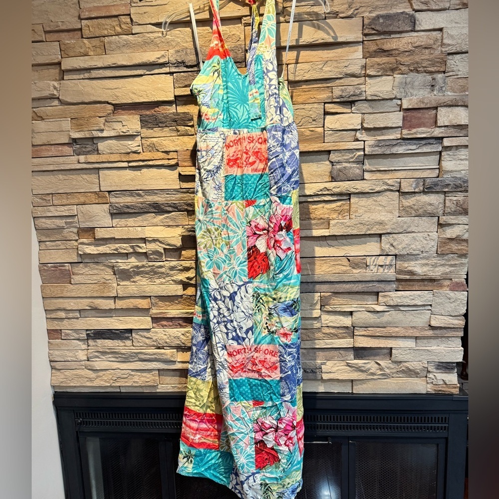 Tommy Bahama Relax Colorful Patchwork Maxi Dress